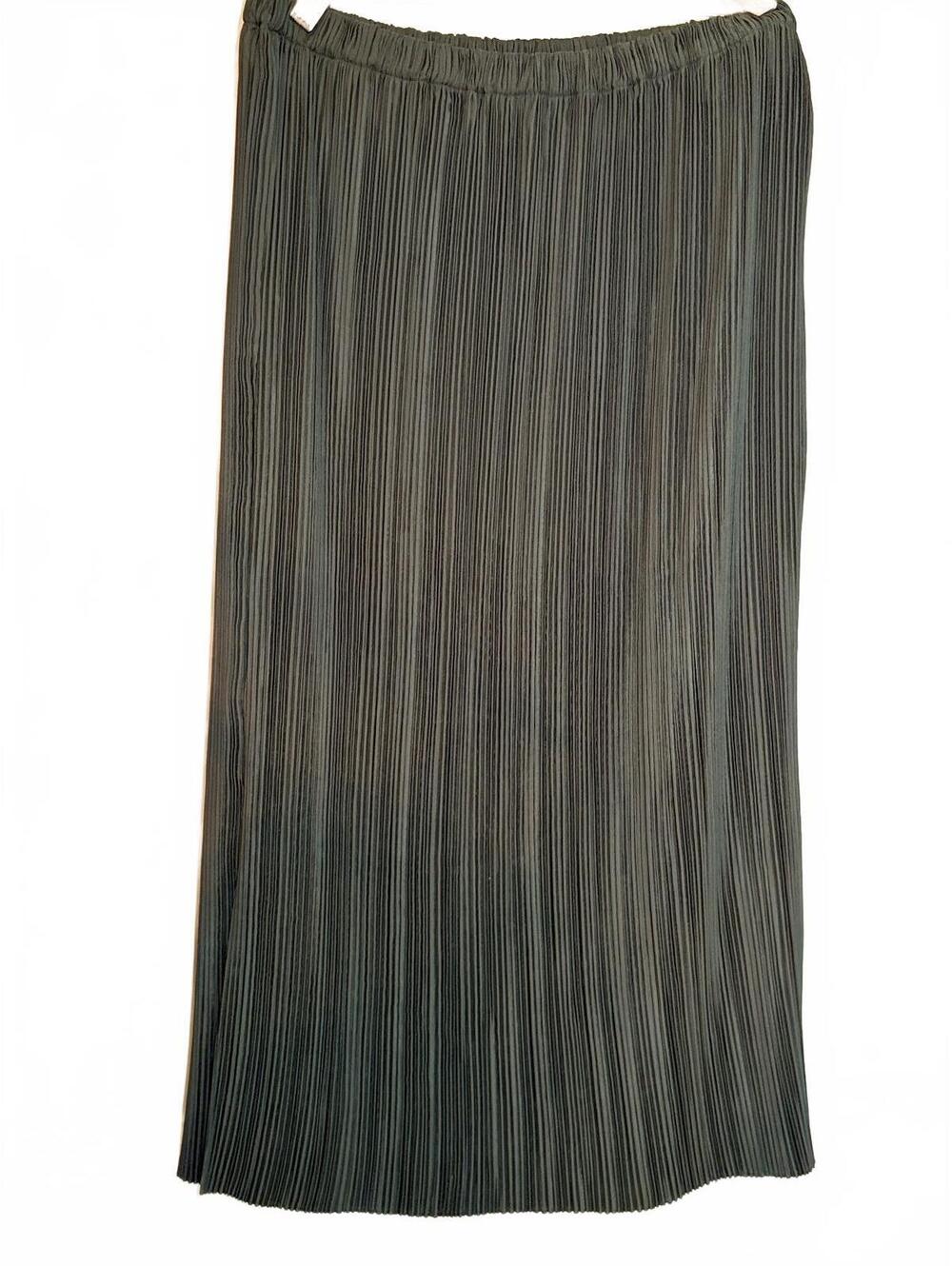 Club Monaco Olive Green Pleated Maxi Skirt M